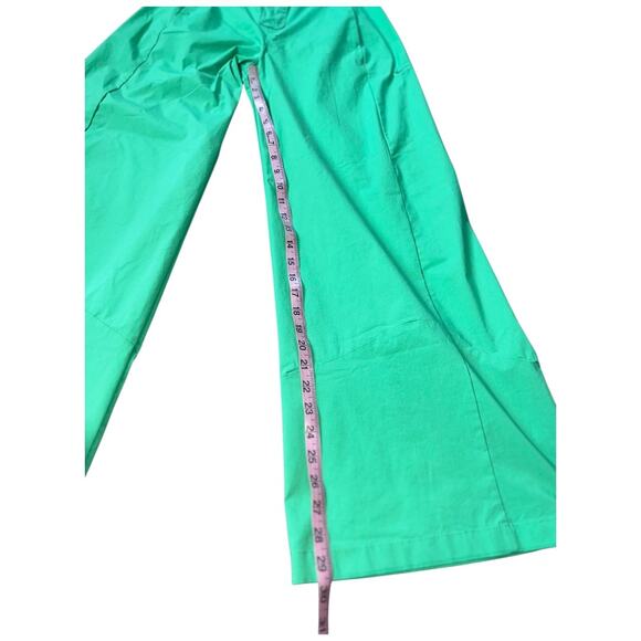 NWOT NIKE Collection High-waisted Wide-leg Woven Grass Green Pant Size Small - Picture 12 of 13